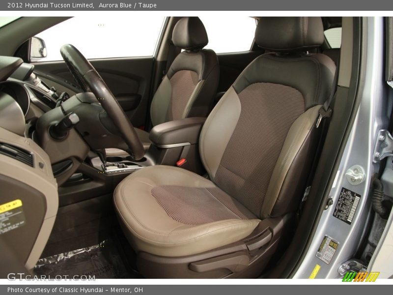 Aurora Blue / Taupe 2012 Hyundai Tucson Limited