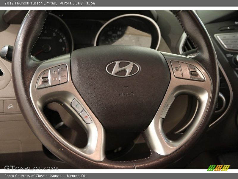 Aurora Blue / Taupe 2012 Hyundai Tucson Limited