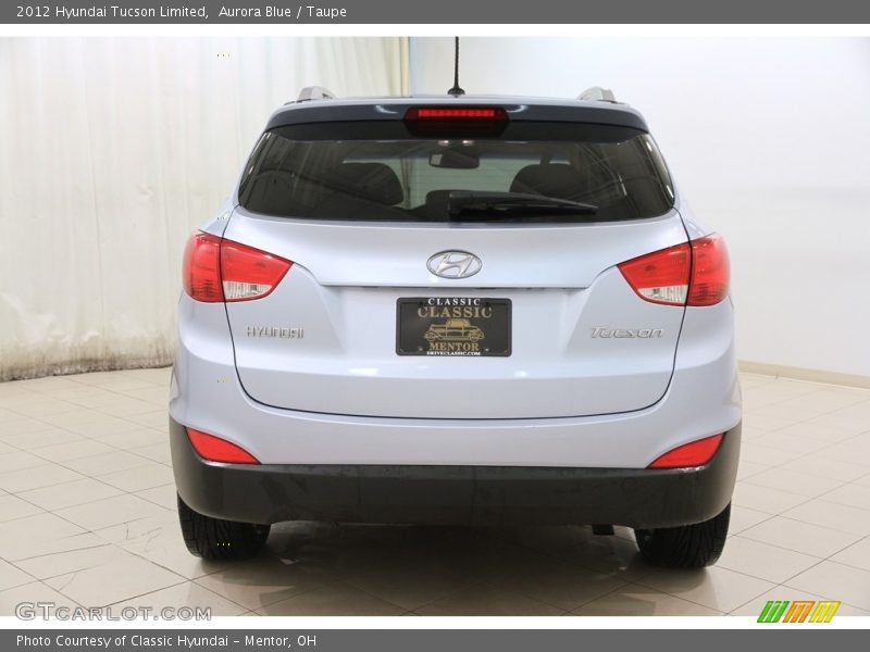 Aurora Blue / Taupe 2012 Hyundai Tucson Limited