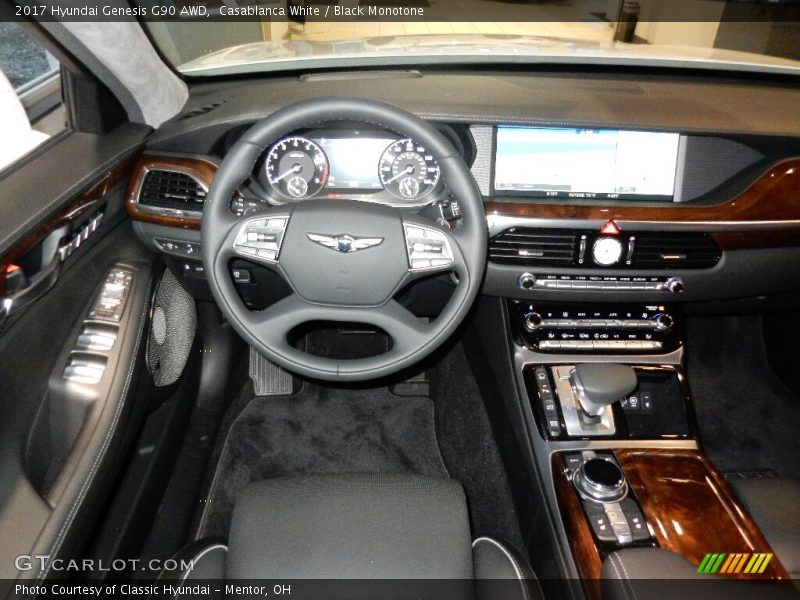  2017 Genesis G90 AWD Black Monotone Interior