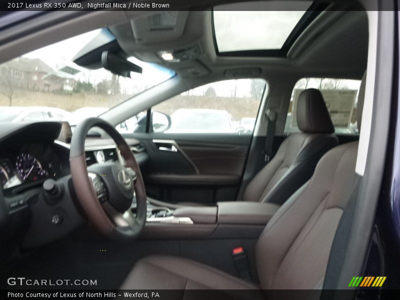 Nightfall Mica / Noble Brown 2017 Lexus RX 350 AWD