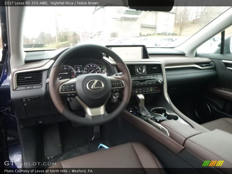 Nightfall Mica / Noble Brown 2017 Lexus RX 350 AWD