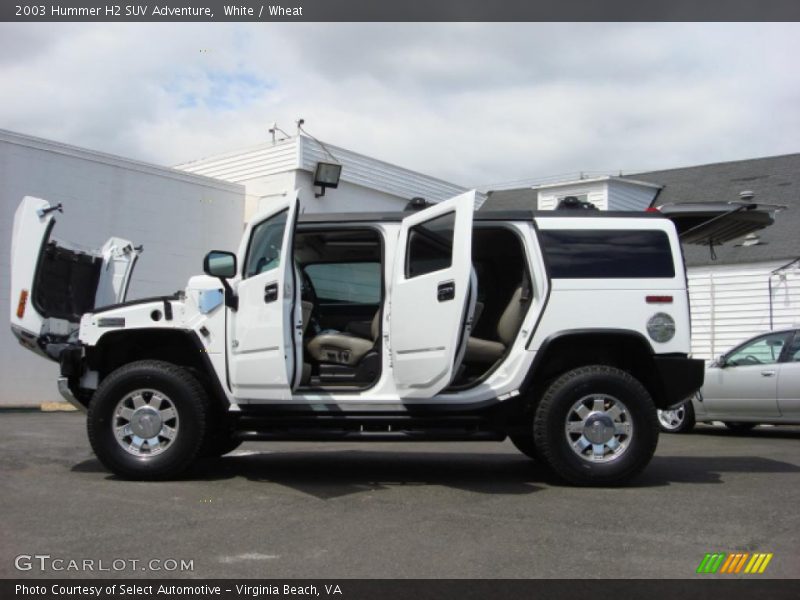 White / Wheat 2003 Hummer H2 SUV Adventure