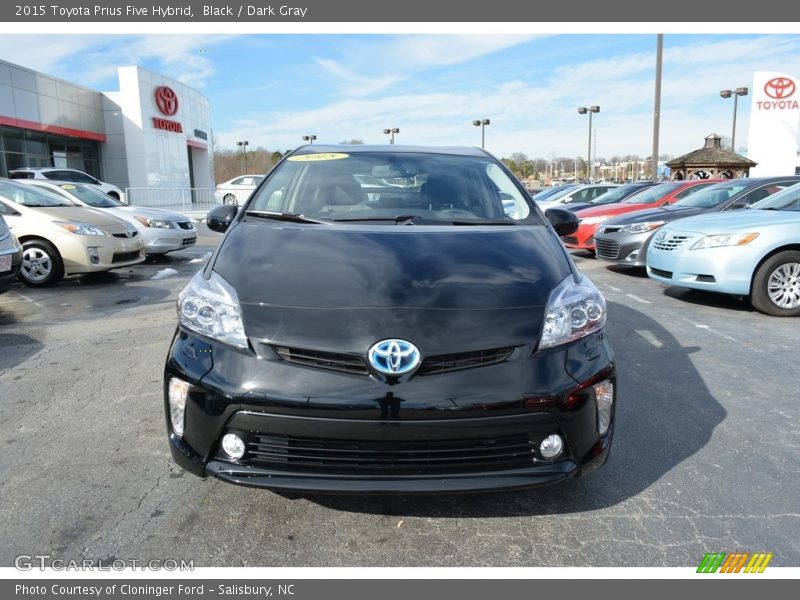 Black / Dark Gray 2015 Toyota Prius Five Hybrid