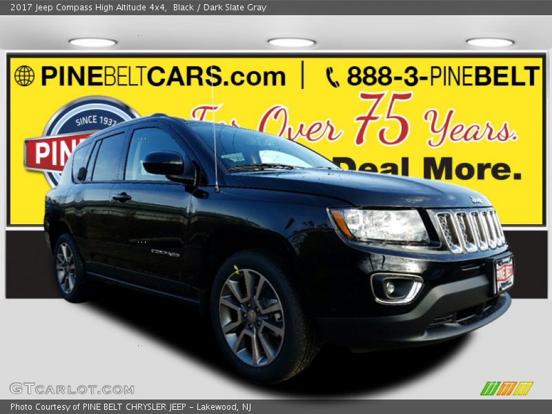 Black / Dark Slate Gray 2017 Jeep Compass High Altitude 4x4