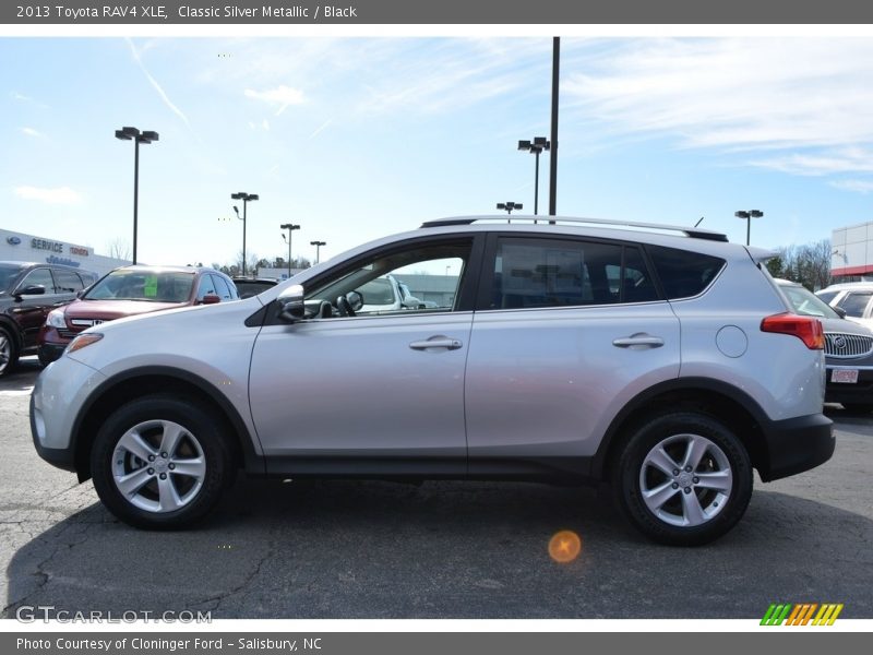 Classic Silver Metallic / Black 2013 Toyota RAV4 XLE