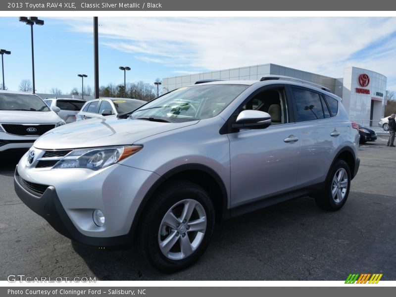 Classic Silver Metallic / Black 2013 Toyota RAV4 XLE