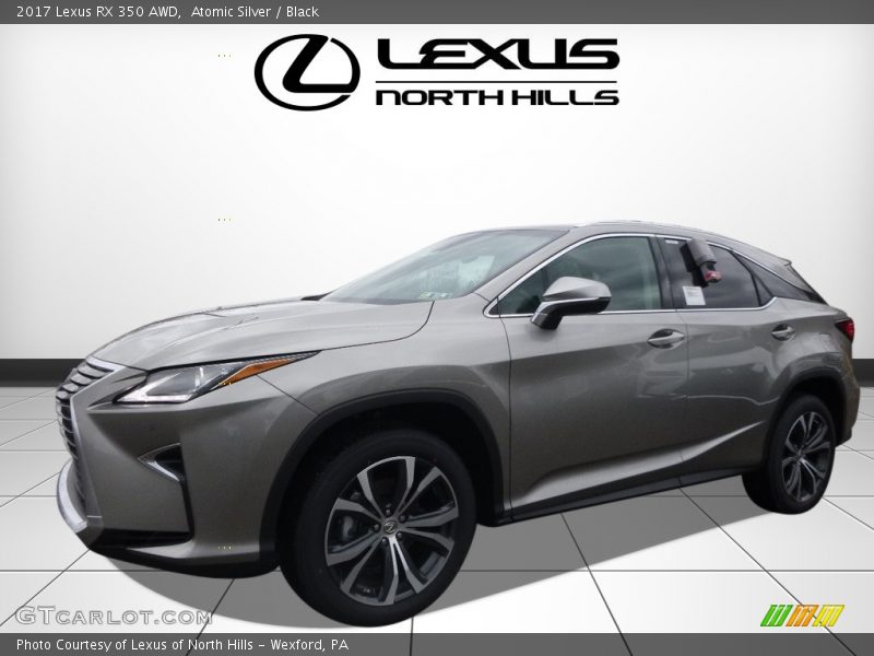 Atomic Silver / Black 2017 Lexus RX 350 AWD