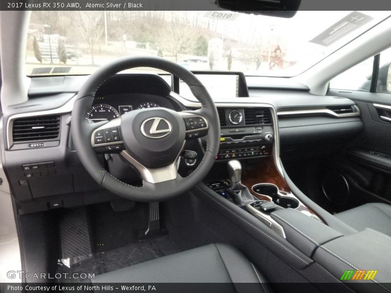 Atomic Silver / Black 2017 Lexus RX 350 AWD