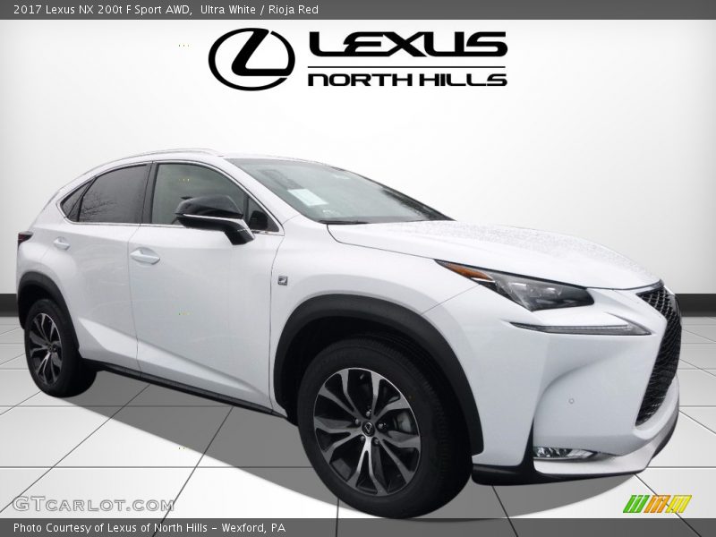 Ultra White / Rioja Red 2017 Lexus NX 200t F Sport AWD