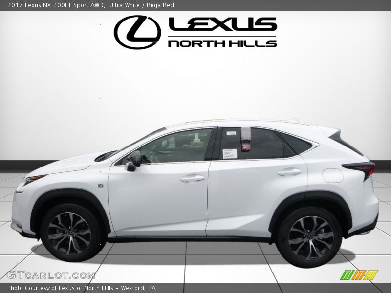 Ultra White / Rioja Red 2017 Lexus NX 200t F Sport AWD