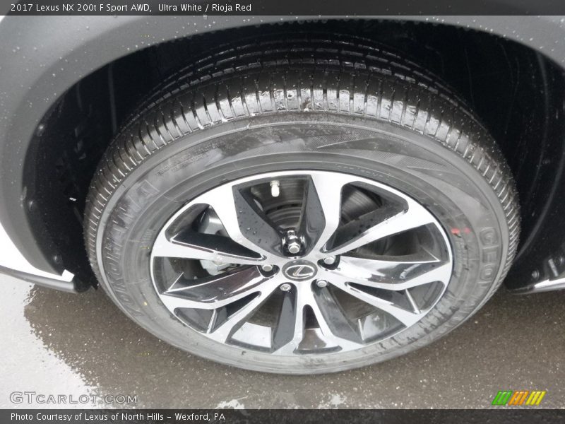 Ultra White / Rioja Red 2017 Lexus NX 200t F Sport AWD