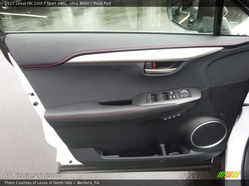 Ultra White / Rioja Red 2017 Lexus NX 200t F Sport AWD