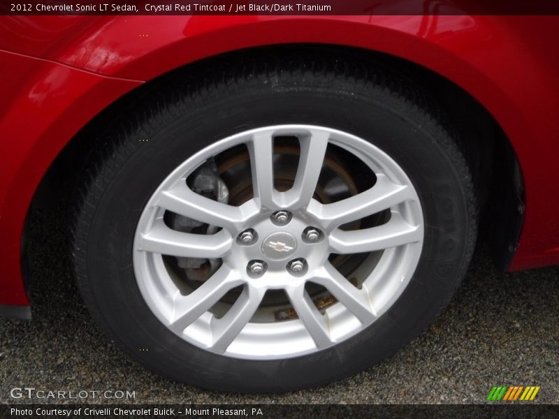 Crystal Red Tintcoat / Jet Black/Dark Titanium 2012 Chevrolet Sonic LT Sedan