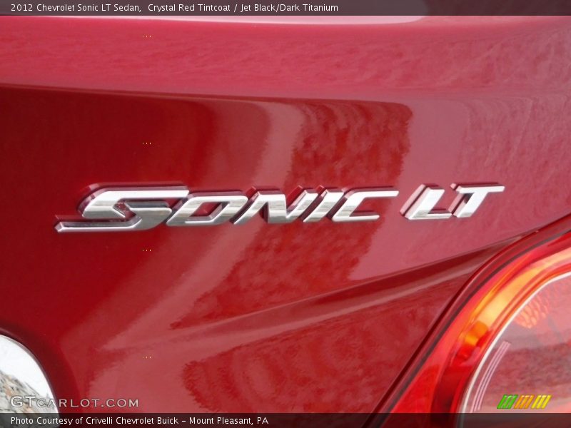 Crystal Red Tintcoat / Jet Black/Dark Titanium 2012 Chevrolet Sonic LT Sedan