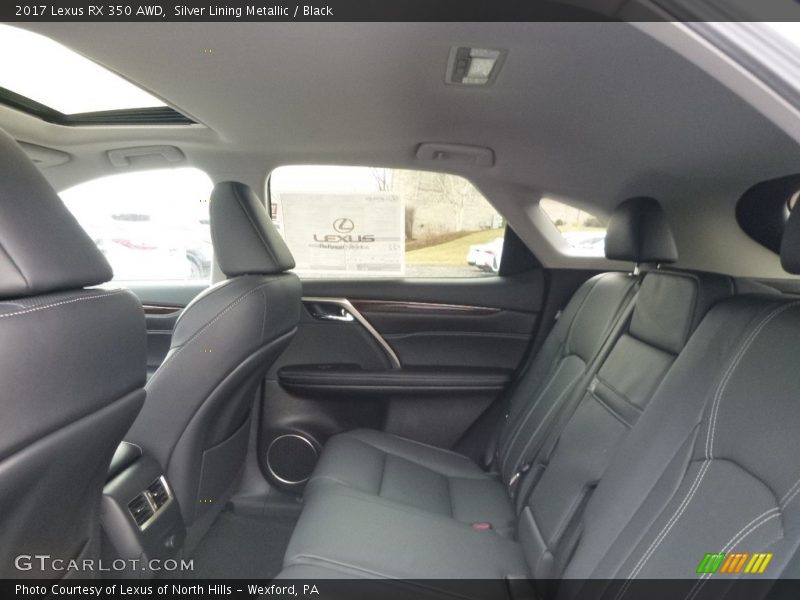 Silver Lining Metallic / Black 2017 Lexus RX 350 AWD