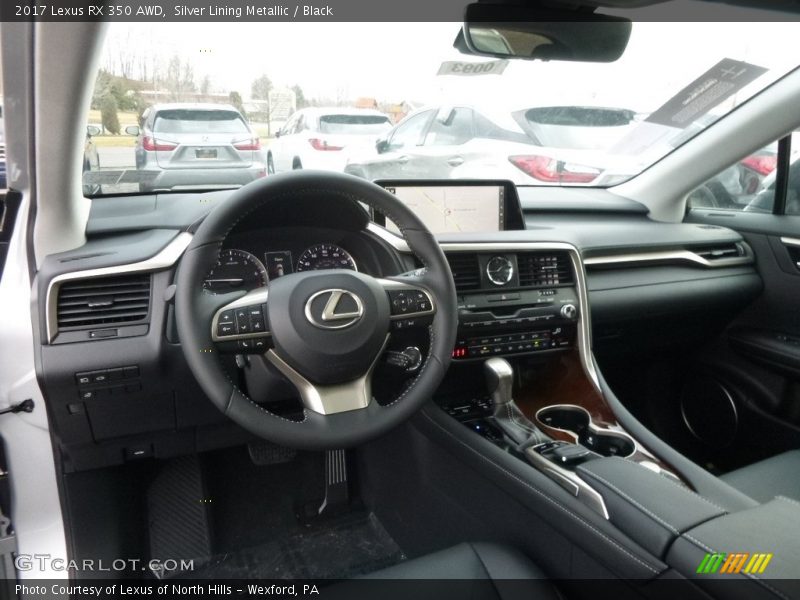 Silver Lining Metallic / Black 2017 Lexus RX 350 AWD