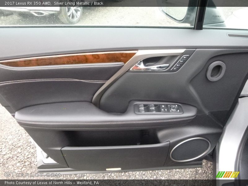 Silver Lining Metallic / Black 2017 Lexus RX 350 AWD