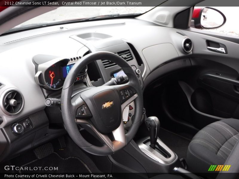 Crystal Red Tintcoat / Jet Black/Dark Titanium 2012 Chevrolet Sonic LT Sedan