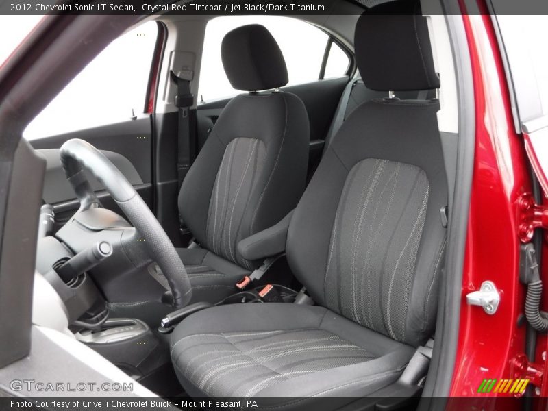 Crystal Red Tintcoat / Jet Black/Dark Titanium 2012 Chevrolet Sonic LT Sedan