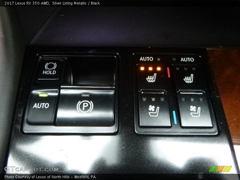 Silver Lining Metallic / Black 2017 Lexus RX 350 AWD