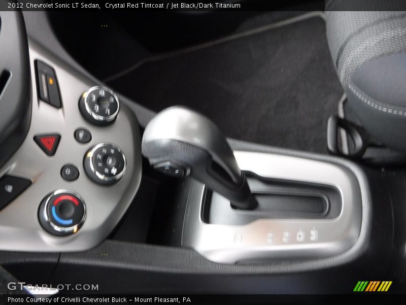Crystal Red Tintcoat / Jet Black/Dark Titanium 2012 Chevrolet Sonic LT Sedan