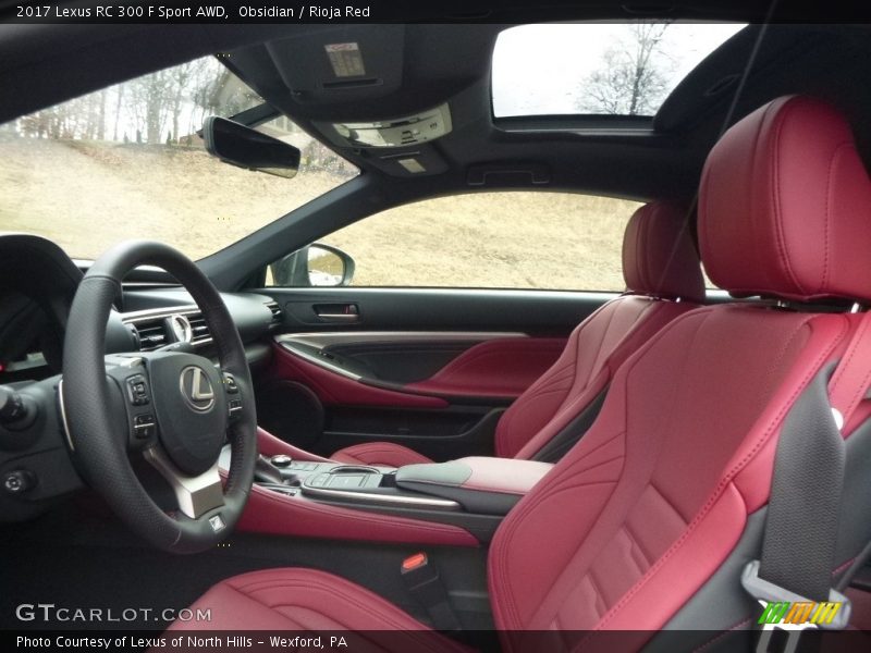 Obsidian / Rioja Red 2017 Lexus RC 300 F Sport AWD