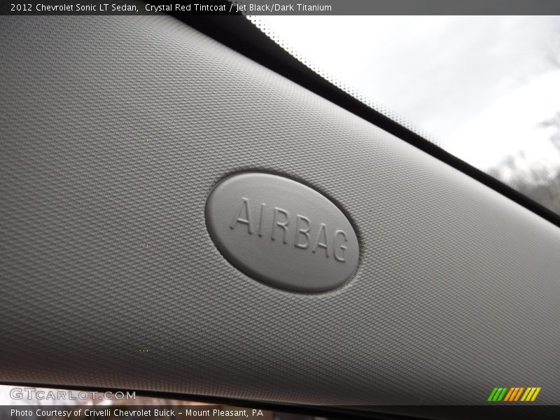 Crystal Red Tintcoat / Jet Black/Dark Titanium 2012 Chevrolet Sonic LT Sedan