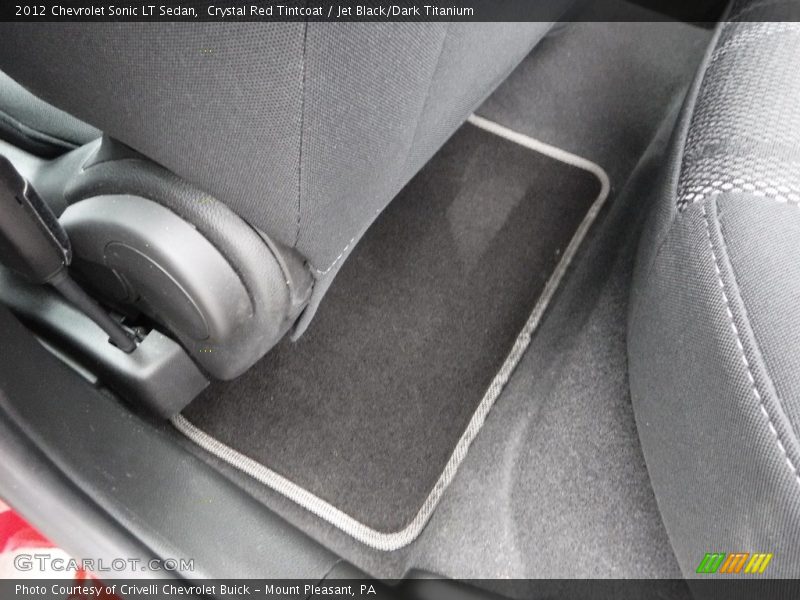 Crystal Red Tintcoat / Jet Black/Dark Titanium 2012 Chevrolet Sonic LT Sedan