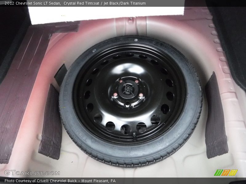 Crystal Red Tintcoat / Jet Black/Dark Titanium 2012 Chevrolet Sonic LT Sedan