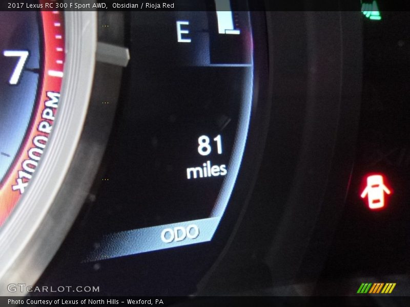 Obsidian / Rioja Red 2017 Lexus RC 300 F Sport AWD