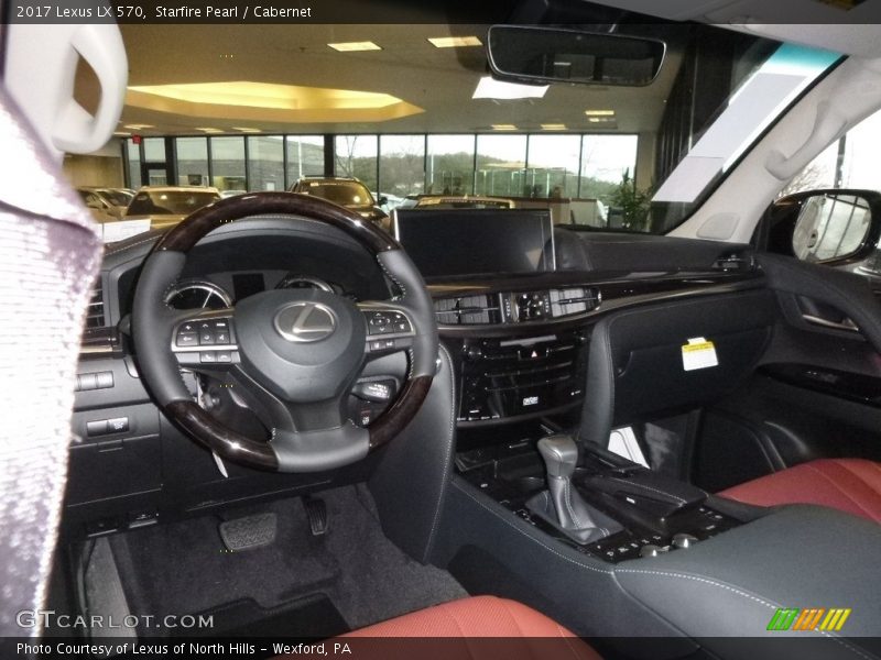  2017 LX 570 Cabernet Interior