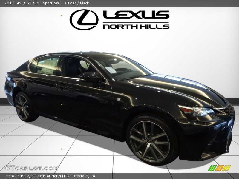 Caviar / Black 2017 Lexus GS 350 F Sport AWD