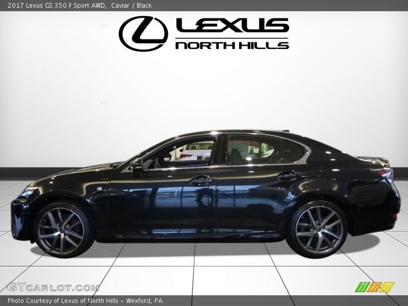 Caviar / Black 2017 Lexus GS 350 F Sport AWD