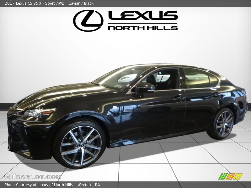 Caviar / Black 2017 Lexus GS 350 F Sport AWD