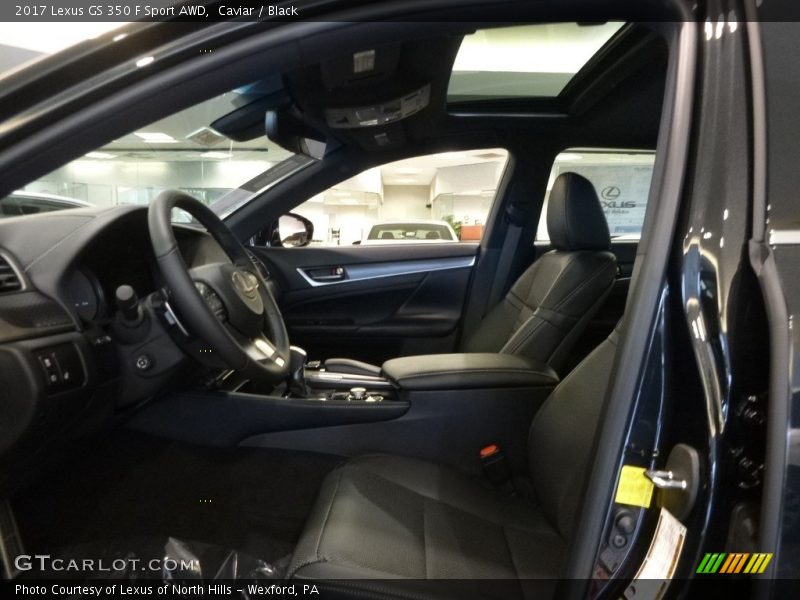 Caviar / Black 2017 Lexus GS 350 F Sport AWD