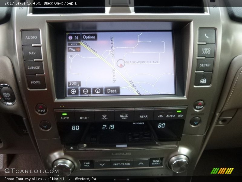 Navigation of 2017 GX 460