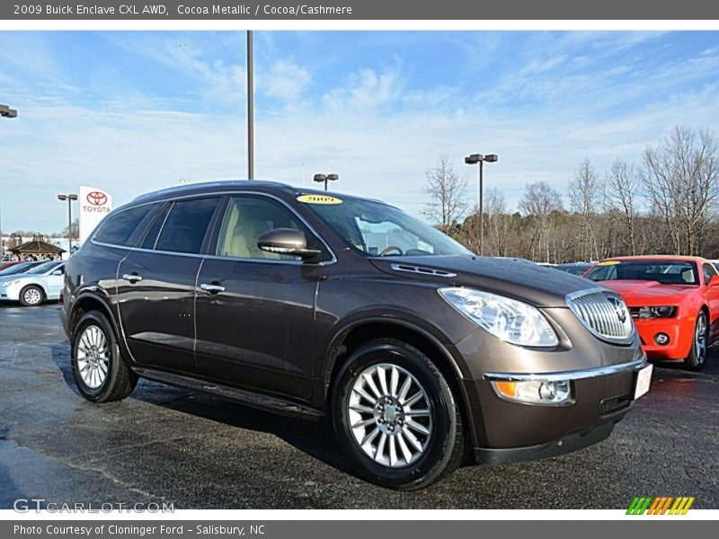 Cocoa Metallic / Cocoa/Cashmere 2009 Buick Enclave CXL AWD