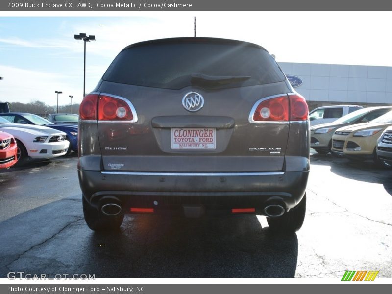 Cocoa Metallic / Cocoa/Cashmere 2009 Buick Enclave CXL AWD