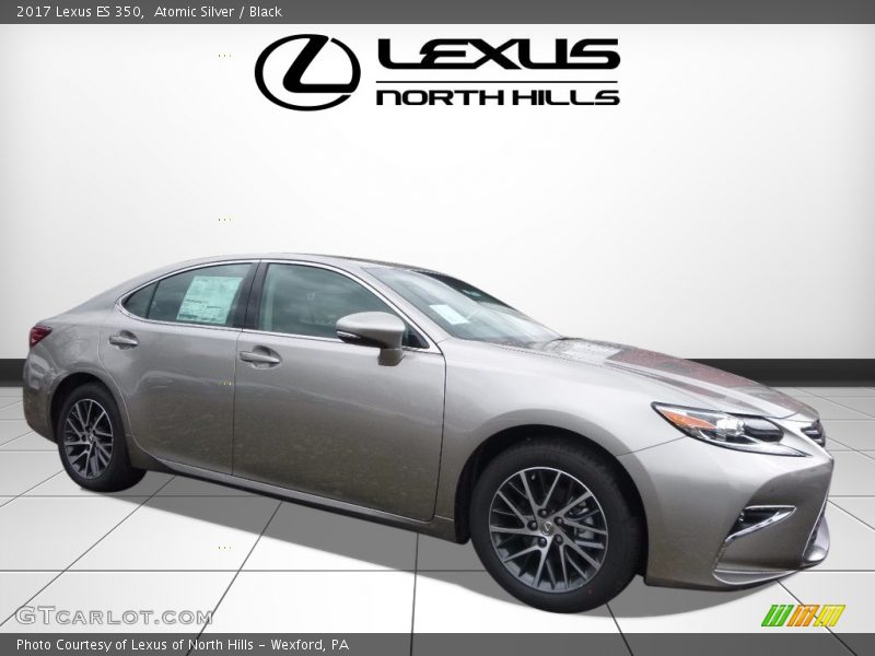 Atomic Silver / Black 2017 Lexus ES 350