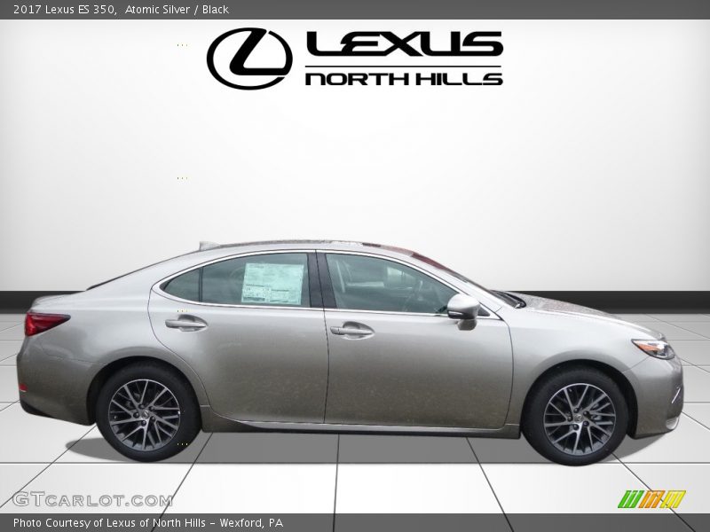 Atomic Silver / Black 2017 Lexus ES 350