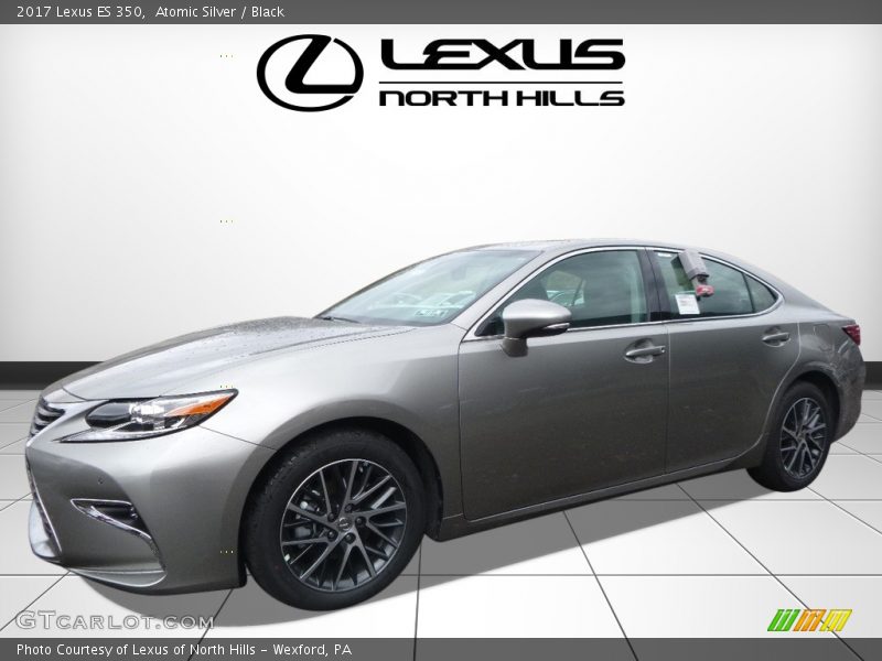Atomic Silver / Black 2017 Lexus ES 350