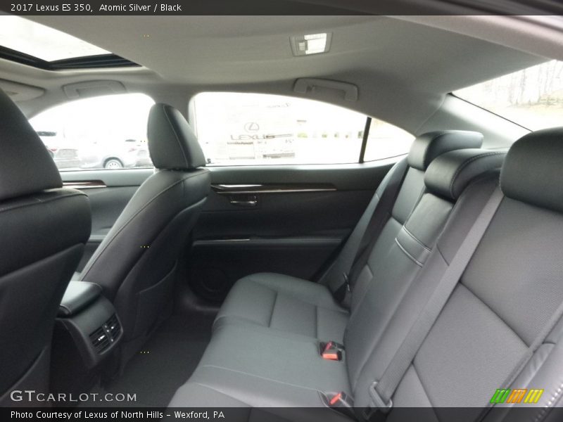 Atomic Silver / Black 2017 Lexus ES 350