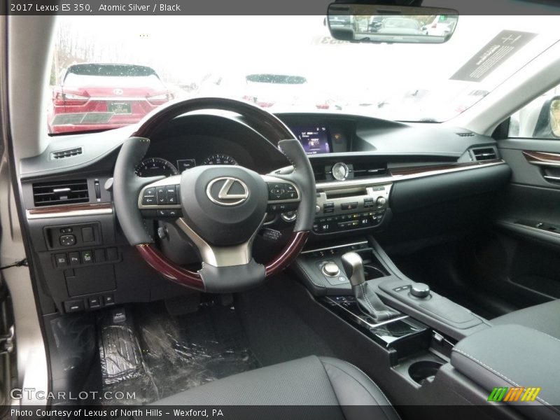 Atomic Silver / Black 2017 Lexus ES 350
