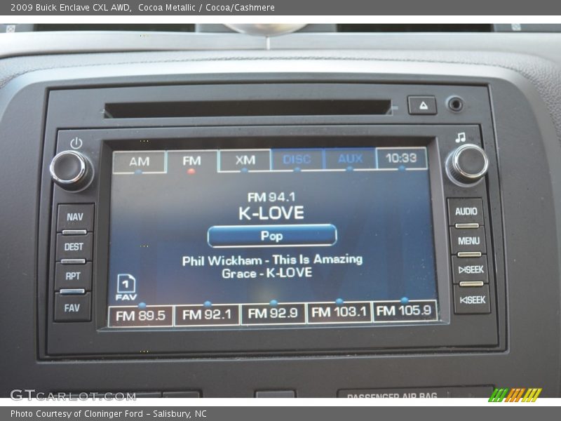 Cocoa Metallic / Cocoa/Cashmere 2009 Buick Enclave CXL AWD