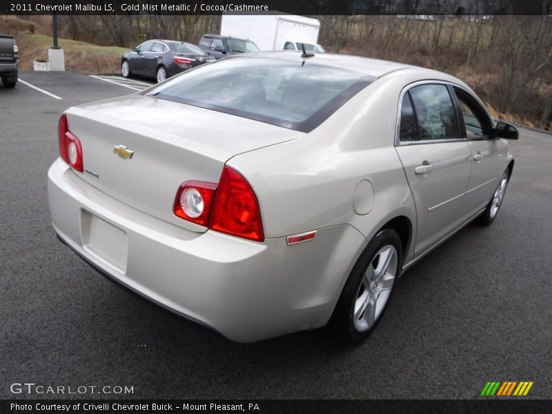 Gold Mist Metallic / Cocoa/Cashmere 2011 Chevrolet Malibu LS