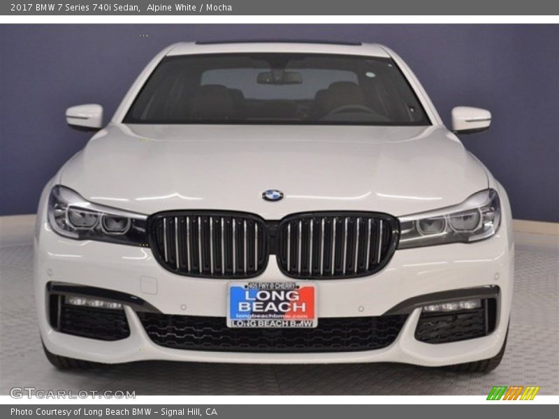 Alpine White / Mocha 2017 BMW 7 Series 740i Sedan