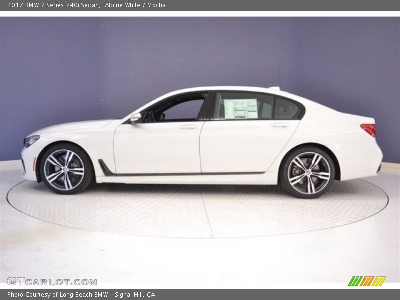 Alpine White / Mocha 2017 BMW 7 Series 740i Sedan