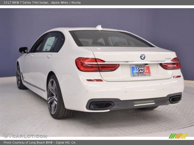 Alpine White / Mocha 2017 BMW 7 Series 740i Sedan