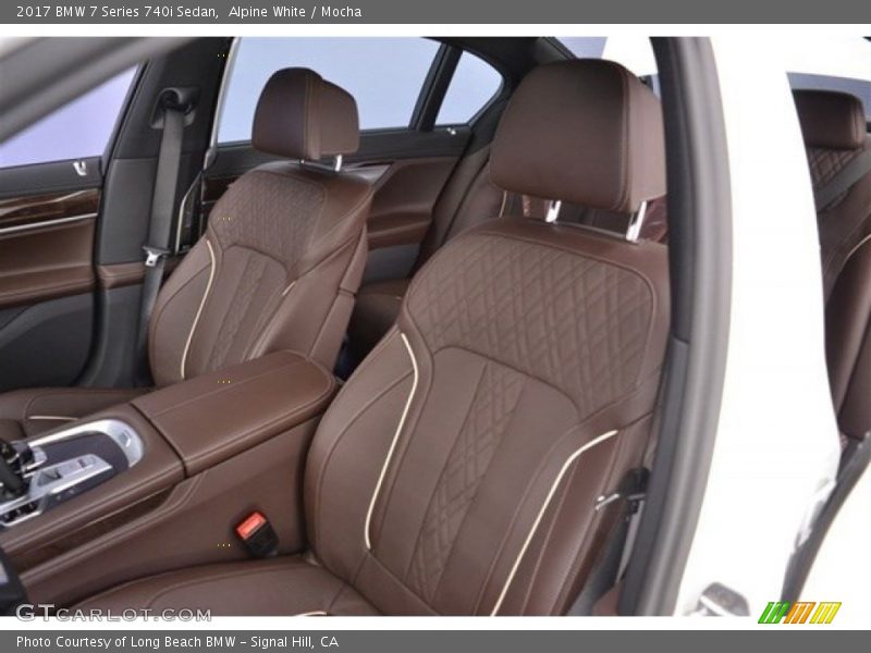 Alpine White / Mocha 2017 BMW 7 Series 740i Sedan